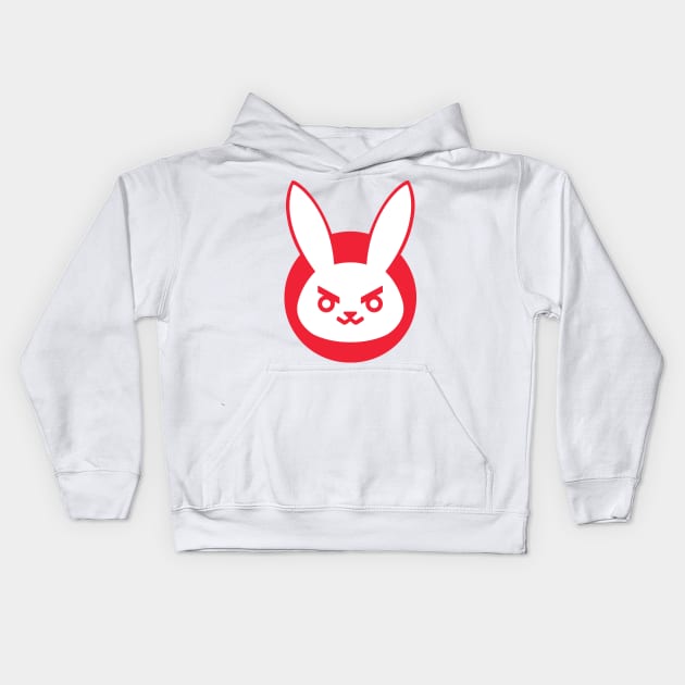 Red Dva Kids Hoodie by tachibonbons